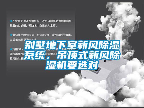 別墅地下室新風除濕系統，吊頂式新風除濕機要選對