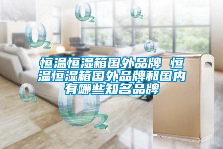 恒溫恒濕箱國外品牌 恒溫恒濕箱國外品牌和國內有哪些知名品牌