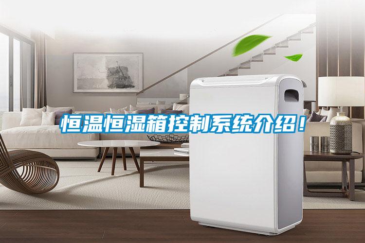 恒溫恒濕箱控制系統(tǒng)介紹！
