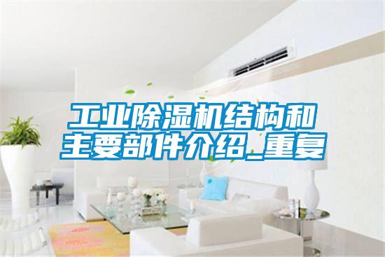 工業(yè)除濕機結(jié)構(gòu)和主要部件介紹_重復(fù)