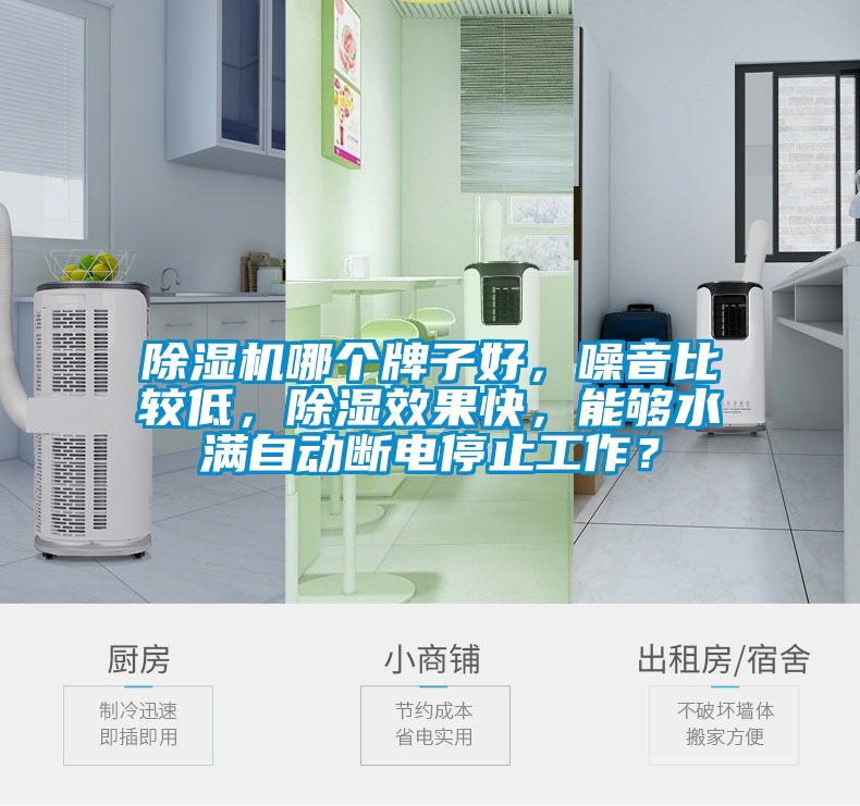 除濕機(jī)哪個(gè)牌子好，噪音比較低，除濕效果快，能夠水滿自動(dòng)斷電停止工作？