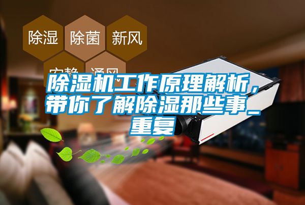 除濕機(jī)工作原理解析，帶你了解除濕那些事_重復(fù)