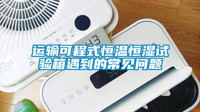 運(yùn)輸可程式恒溫恒濕試驗(yàn)箱遇到的常見問(wèn)題