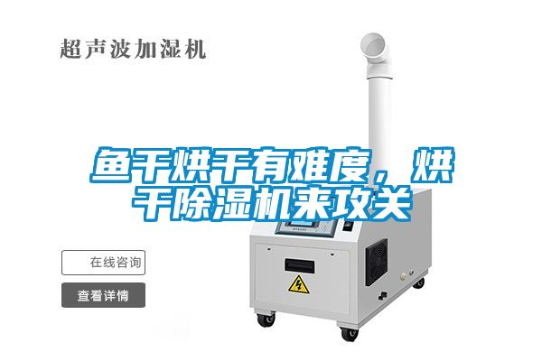 魚干烘干有難度，烘干除濕機來攻關